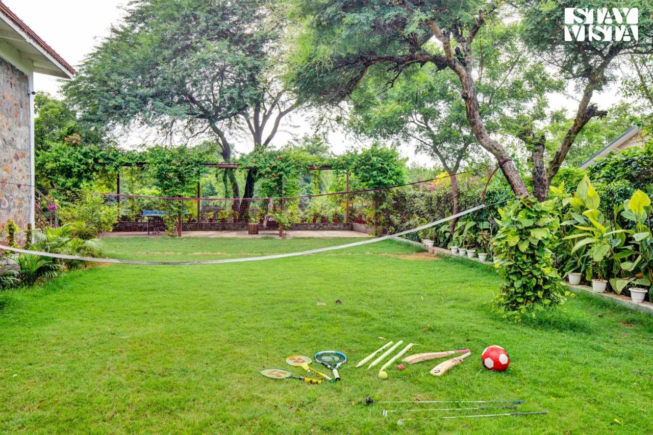 Stayvista At Idyllic Farmhouse - A Glasshouse With Outdoor Pool Gurgaon Exterior photo